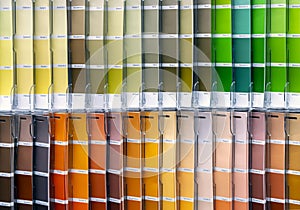 Ð¡olor palette for choosing fabric or paint. Background from color swatches