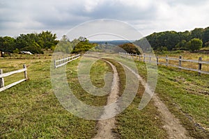 Ð¡olorful autumn rural scenery