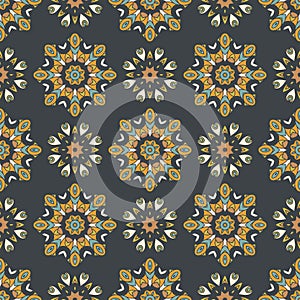 Ð¡olorful seamless pattern in flowers.