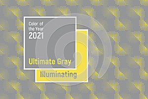 Ð¡olors of the year 2021. Ultimate Grey and Illuminating