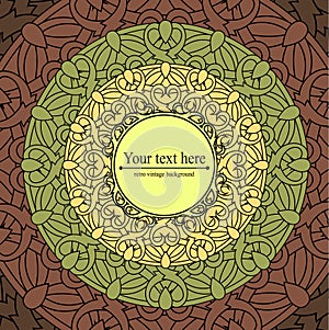 ÃÂ¡olour decorative background with a circular pattern. Mandala