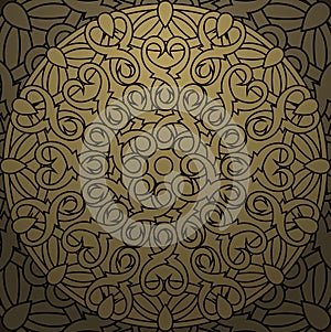 Ð¡olour decorative design element with a circular pattern.