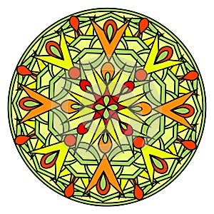 ÃÂ¡olour decorative design element with a circular pattern