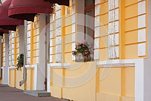 Ð¡olourful Building with Yellow Wall in the Old Town