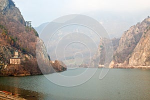 Olt river at Cozia monastery.