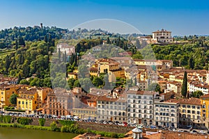 Oltrarno and Fort Belvedere in Florence, Italy