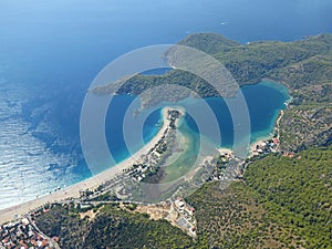 Oludeniz beach and Blue Lagoon in Turkey