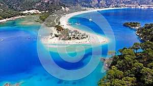 Oludeniz, Turkey. Blue Lagoon beach, aerial.