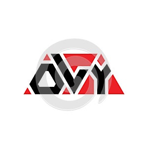 OLY triangle letter logo design with triangle shape. OLY triangle logo design monogram. OLY triangle vector logo template with red