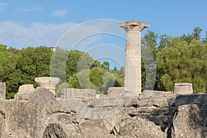 Olympia Greece ruins of Temple of Zeus