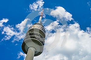 The Olympiaturm in Olympiapark in Munich, Germany