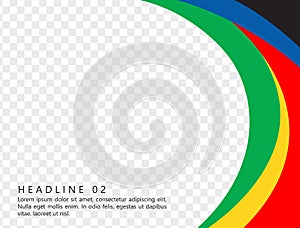 Olympic background. Abstract multicolored background. Vector graphics for design.