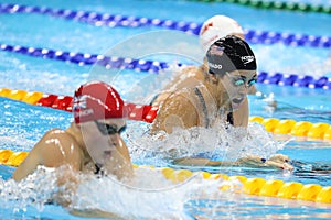 Olympic champion Madeline Dirado of United States swims the Women`s 200m Individual Medley Heat 3 of Rio 2016 Olympic Games