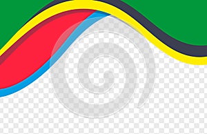 Olympic colored background. Abstract multicolored background. Vector graphics for design.