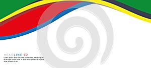 Olympic colored background. Abstract multicolored background. Vector graphics for design.