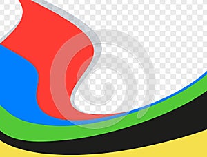 Olympic colored background. Abstract multicolored background. Vector graphics for design.