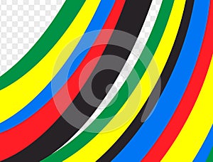 Olympic colored background. Abstract multicolored background. Vector graphics for design.