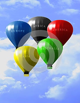 Olympic games balloons