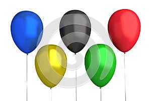 Olympic Games - Balloons : 5 Colors