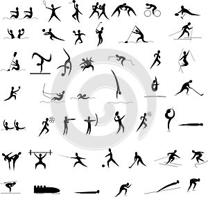 Olympic games icon set