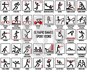 Olympisch spiele symbole 