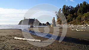 OLYMPIC NATIONAL PARK, USA, 03th OCTOBER 2014 - Ruby Beach near Seattle - Washington