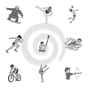 Olympic sports. Winter and summer sports. A set of pictures about athletes.Olympic sports icon in set collection on