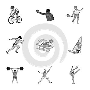 Olympic sports. Winter and summer sports. A set of pictures about athletes.Olympic sports icon in set collection on