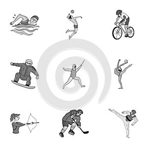 Olympic sports. Winter and summer sports. A set of pictures about athletes.Olympic sports icon in set collection on