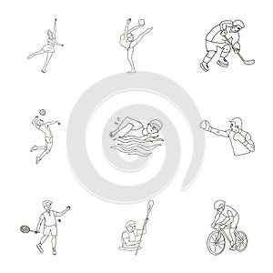 Olympic sports. Winter and summer sports. A set of pictures about athletes.Olympic sports icon in set collection on