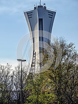 The Olympic Stadium mast