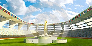 Olympic Stadium with podium