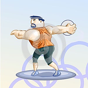 Olympic toons - Discus