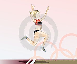 Olympic toons - Long Jump