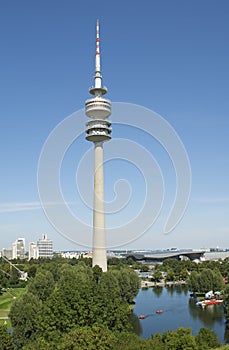 The Olympic tower of Munich in Germany