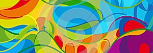 Olympics Game Rio 2016 abstract colorful background sports kids camp wallpaper sign brochure cover invitation