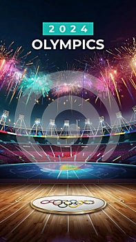 Olympics Game - A Sports Olympics Stadium, olympic games Concept lllustration