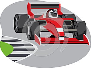 Olympics race motorsport beautiful illustration