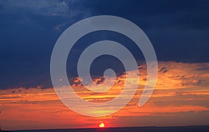 Sunset in mollerussa, lleida