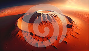 Olympus Mon planet Mars volcano photo