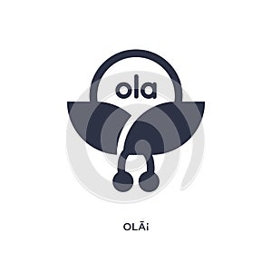 olÃƒÂ¡ icon on white background. Simple element illustration from brazilia concept