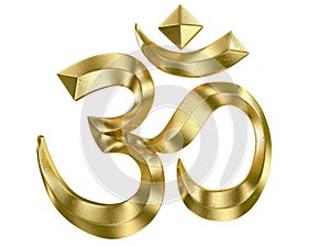 Om Symbol. 3D image