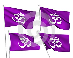 OM symbol - vector flags