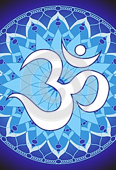 Om Yoga Icon Illustration 1