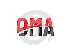 OMA Letter Initial Logo Design Vector Illustration