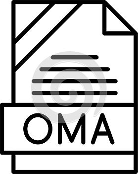 OMA Outline Vector Icon