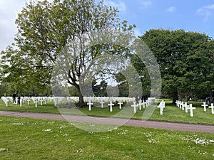 Omaha Beach American Cemetery in Colleville-sur-Mer, Normandy, France