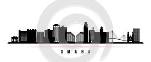 Omaha skyline horizontal banner.