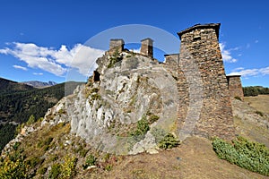 Omalo village, Tusheti region, Georgia