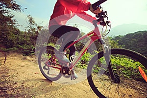 Oman cyclist riding mountain bike